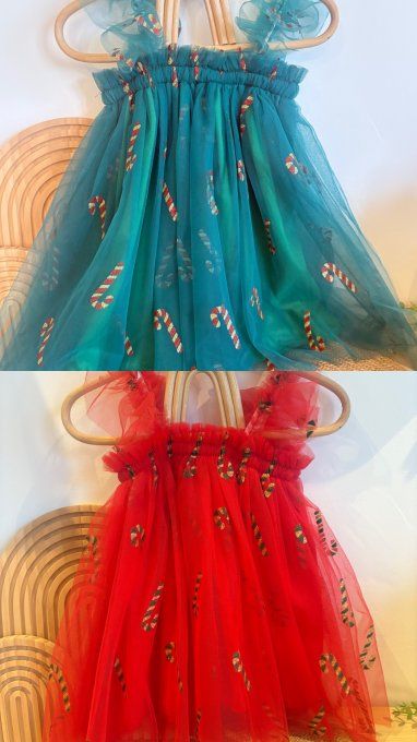 ROBES DE NOËL (Blanc, vert et rouge) 