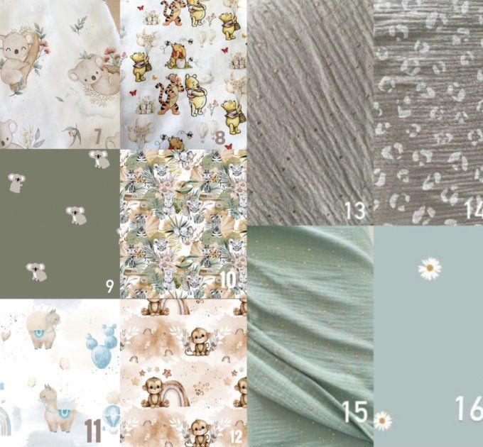 PACK MATERNELLE (TISSUS AU CHOIX) 