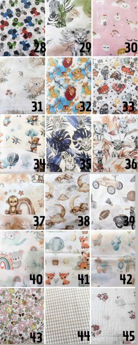 CARTABLE  (TISSUS AU CHOIX)  