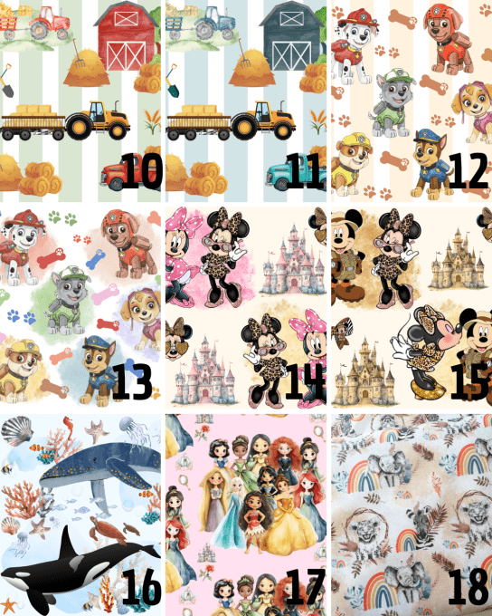 PACK MATERNELLE (TISSUS AU CHOIX) 