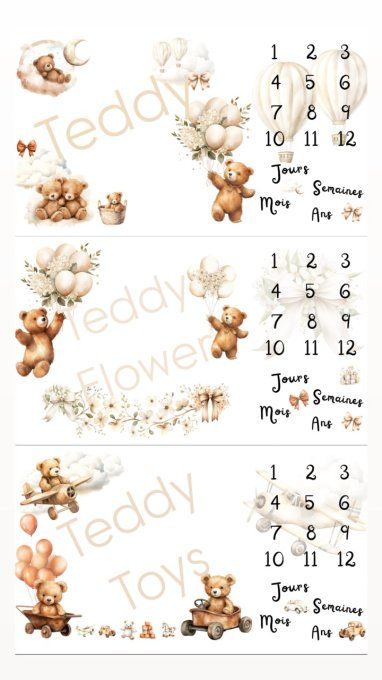 Couverture étape ourson exclusif