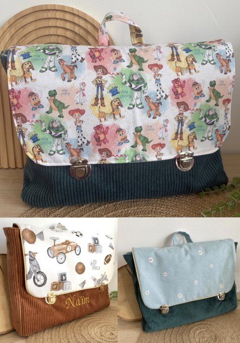CARTABLE  (TISSUS AU CHOIX)  