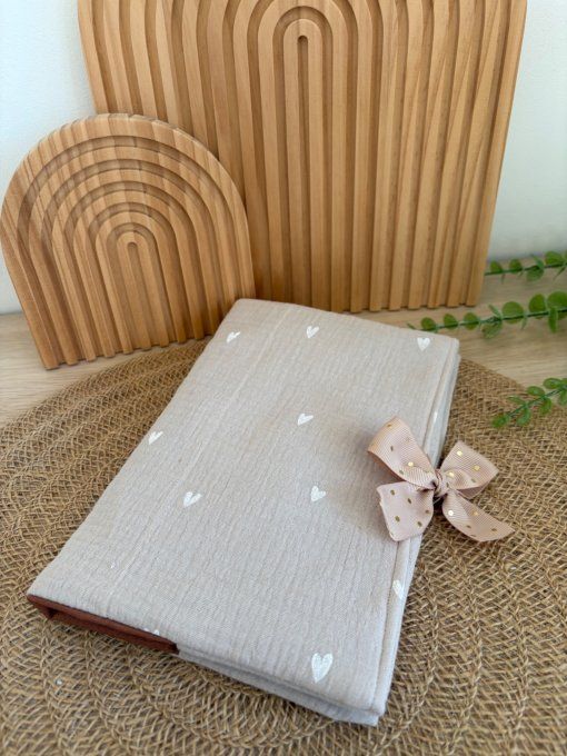 Housse pour carnet de santé PETIT CŒUR 