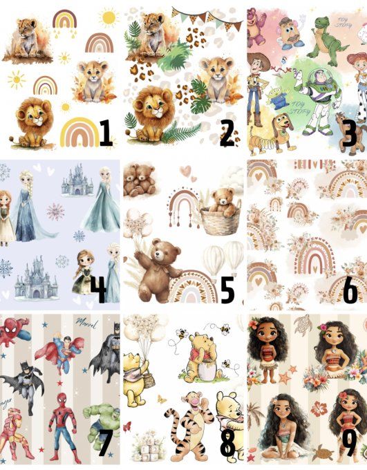 PACK MATERNELLE (TISSUS AU CHOIX) 