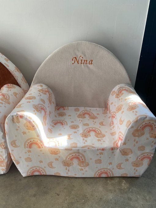 Fauteuil enfant club (tissus au choix) 