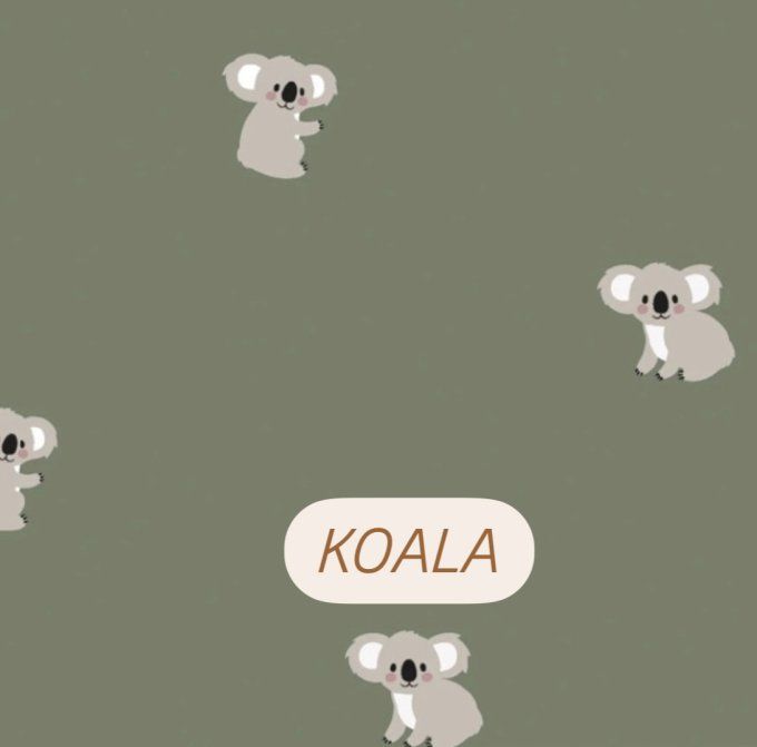 Tissus coton koala
