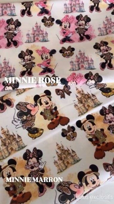Tissus Minnie au choix